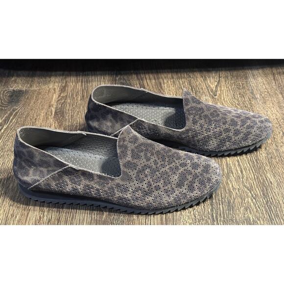 Pedro Garcia SZ 37 US 7 slip on shoes Leather Animal Print Brown & Black - Picture 1 of 10